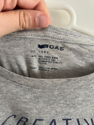 Camiseta GAS Gris Talla M