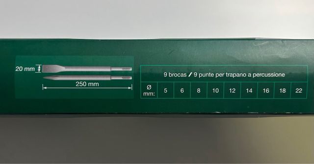 Set Brocas y Cinceles Percusión Parkside