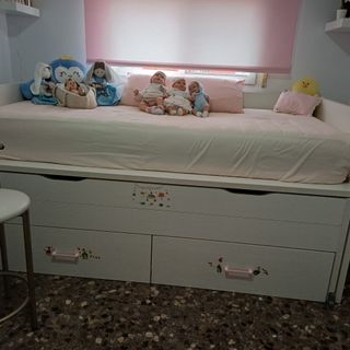 CAMA NIDO INFANTIL con supercajones