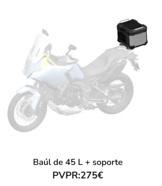 Baúl Zontes 45L + Soporte Zontes 703f