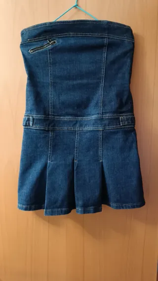 Vestido vaquero sin tirantes Talla 38