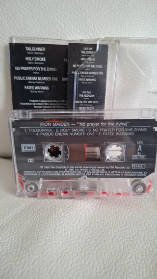 Iron Maiden No Prayer For The Dying Cassetta