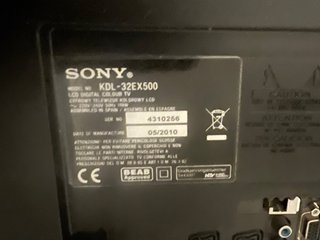 TV Sony Bravia 32 Negra/Gris