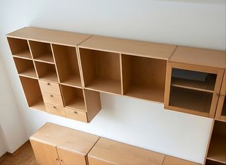 Muebles de salón modulares de madera