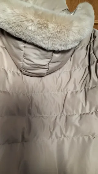 Abrigo largo invierno señora beige