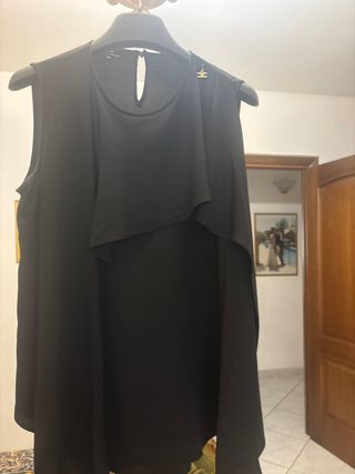 Elisabetta Franchi Blusa Nera Taglia 42