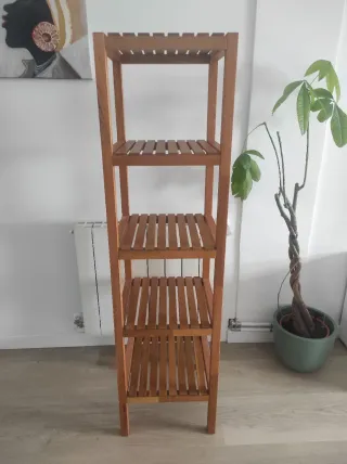 Estantería de madera 4 baldas