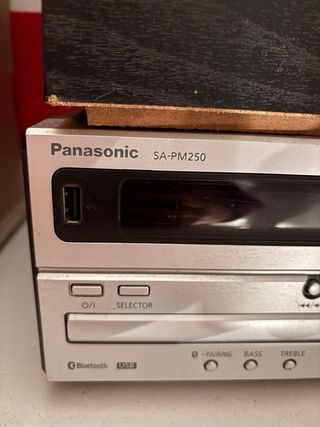 Minicadena Panasonic SA-PM250 Plata
