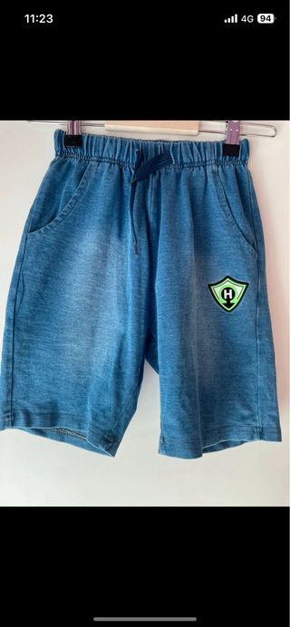 Pantalón corto vaquero elástico