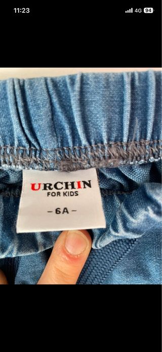 Pantalón corto vaquero elástico