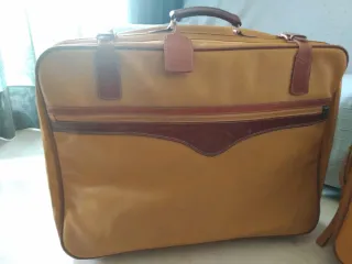 Juego Maletas Vintage Mostaza