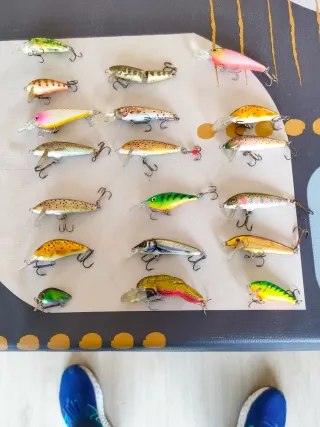 Lotes de señuelos de pesca de  5cm, precio unidad