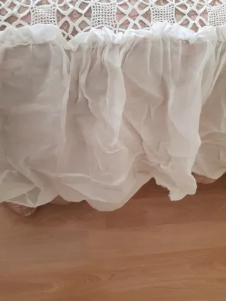 Colcha ganchillo color blanco