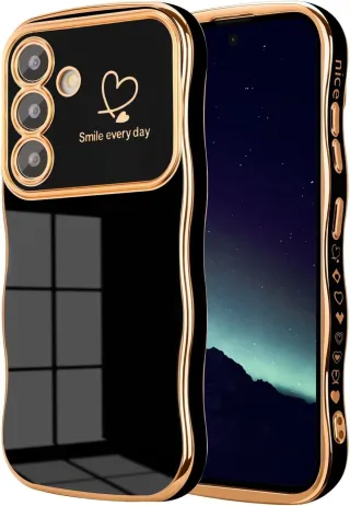 Funda para Samsung Galaxy S24,Bonito Marco Ondulado