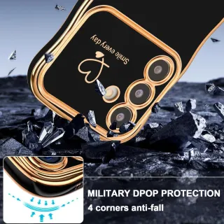 Funda para Samsung Galaxy S24,Bonito Marco Ondulado