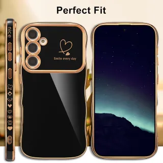 Funda para Samsung Galaxy S24,Bonito Marco Ondulado