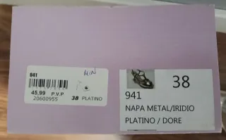 Sandalias Mastil Doradas Tacon