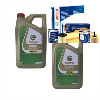 Pack 2xCastrol EDGE 5W-30 + 4 filtros Mercedes,BMW