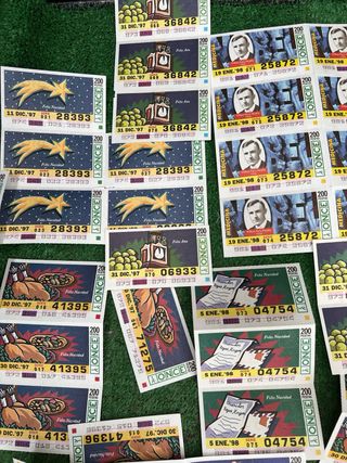 Lote 500 cupones ONCE 1997-1998 ultimo precio