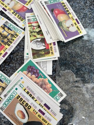 Lote 500 cupones ONCE 1997-1998 ultimo precio