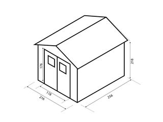 Caseta de Madera Machihembrada Gardiun Alexander II 5,52 m²