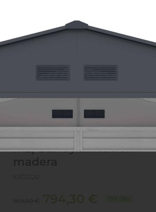 Caseta Gardiun Surrey 13 m² garaje 340x382x226