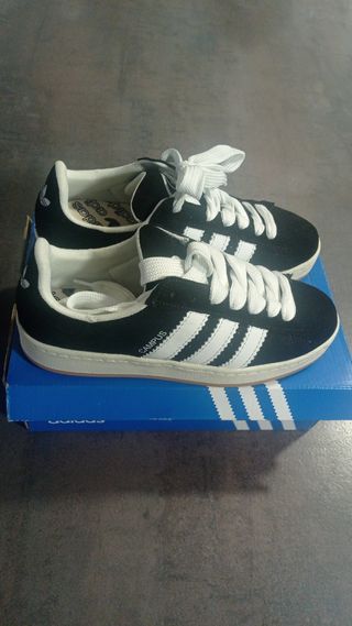 Zapatillas Adidas Campus Negras Blancas