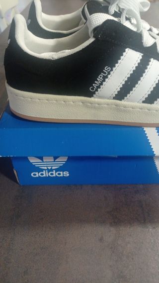 Zapatillas Adidas Campus Negras Blancas