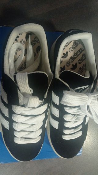 Zapatillas Adidas Campus Negras Blancas