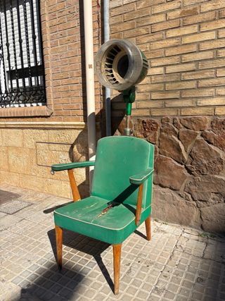 Secador Peluquería Vintage Henry + Silla