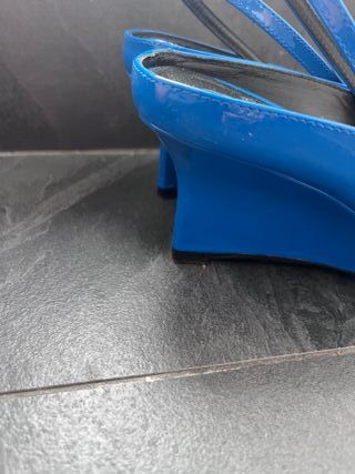 Zapatos Zara Talla 37 Azul