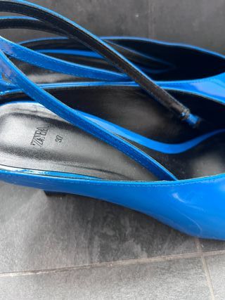 Zapatos Zara Talla 37 Azul