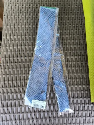 Corbata Versace Seda Azul Gris. Versace collection