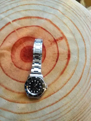 Reloj Automático Plata y Negro