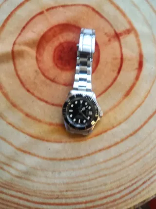 Reloj Automático Plata y Negro
