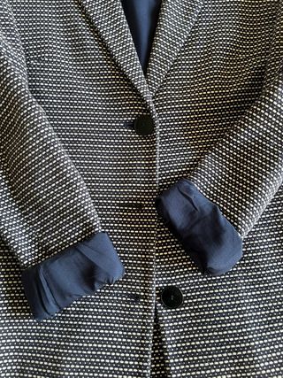 Americana / parka Armani Jeans azul y blanco