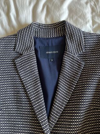 Americana / parka Armani Jeans azul y blanco