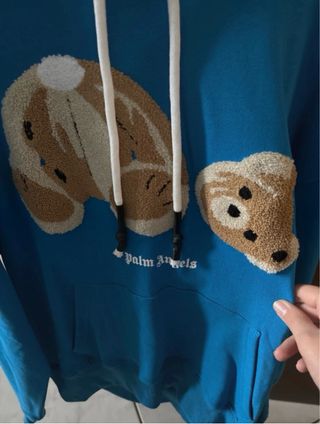 Felpa Palm Angels Blu Taglia S