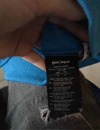 Felpa Palm Angels Blu Taglia S