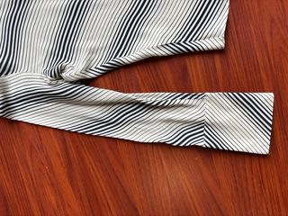 Camisa Mango Rayas Negras y Blancas