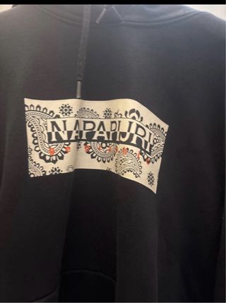 Felpa Napapijri Nera Uomo Taglia XL