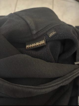 Felpa Napapijri Nera Uomo Taglia XL