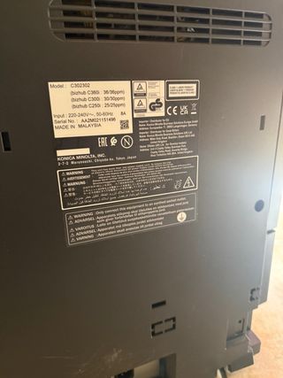 Impresora Konica Minolta Bizhub C250i