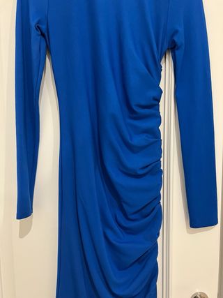 Vestido Guess azul elegante con cremallera