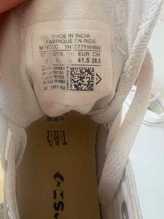 Converse All Star Blancas Talla 41.5
