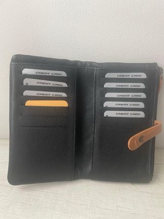 Cartera Lavalen Negra y Marrón