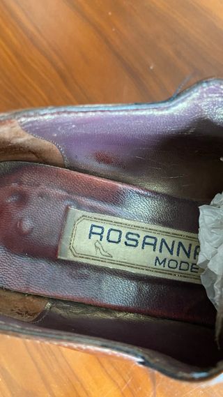 Zapatos marron de piel