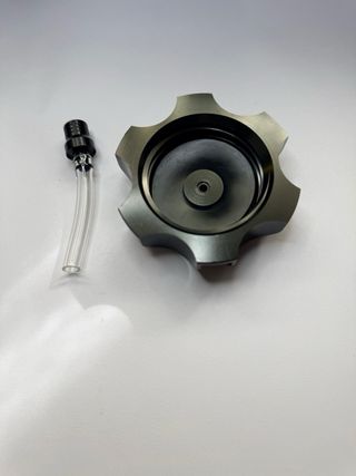 Tapon deposito aluminio pit bike negro