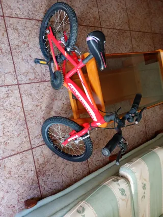 Bicicleta infantil roja