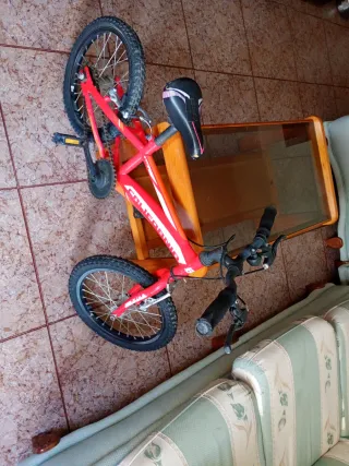 Bicicleta infantil roja